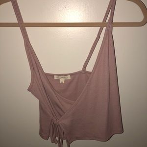 Blush Wrap Top